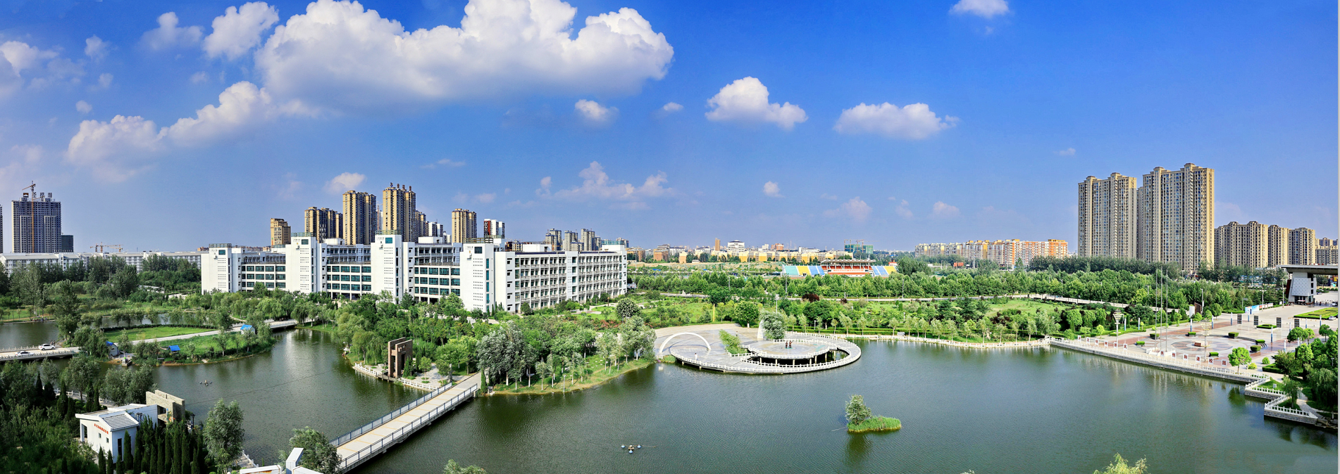 教学楼全景之夏-黄河水利职业技术学院校友会